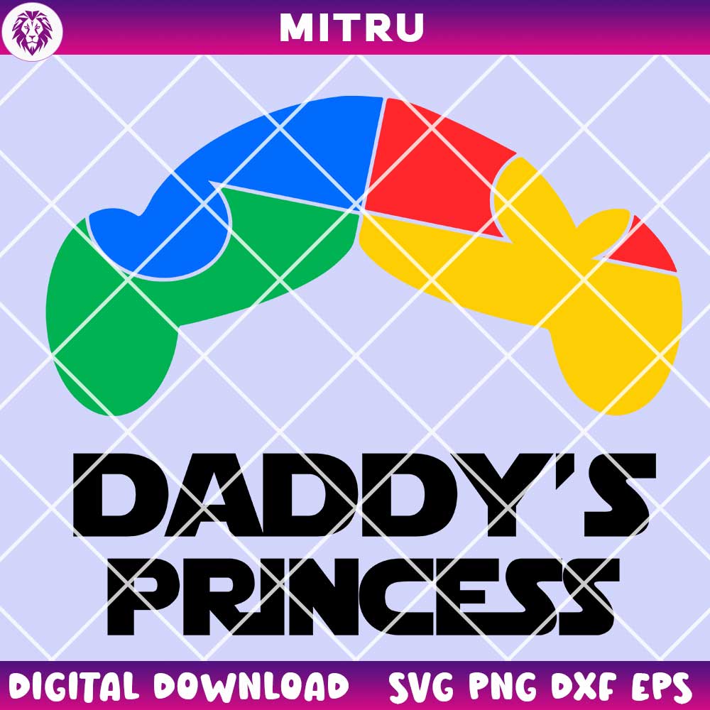 Daddy's Princess Autism SVG PNG, Autism Dad SVG, Leia Autism Awareness SVG