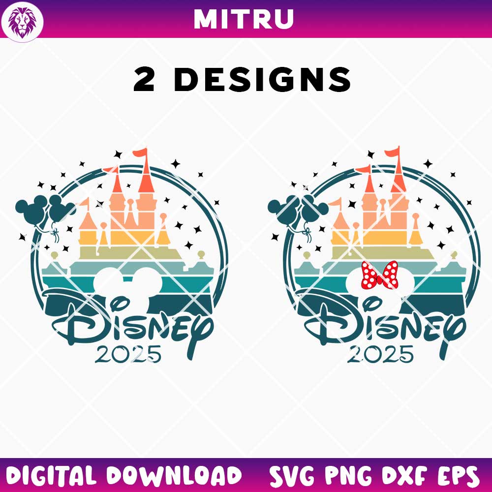 Disney Castle 2025 SVG PNG, Magic Kingdom SVG, Disney World Vacation SVG Cricut