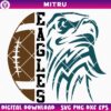 Eagles Mascot Half Football SVG PNG Digital Download