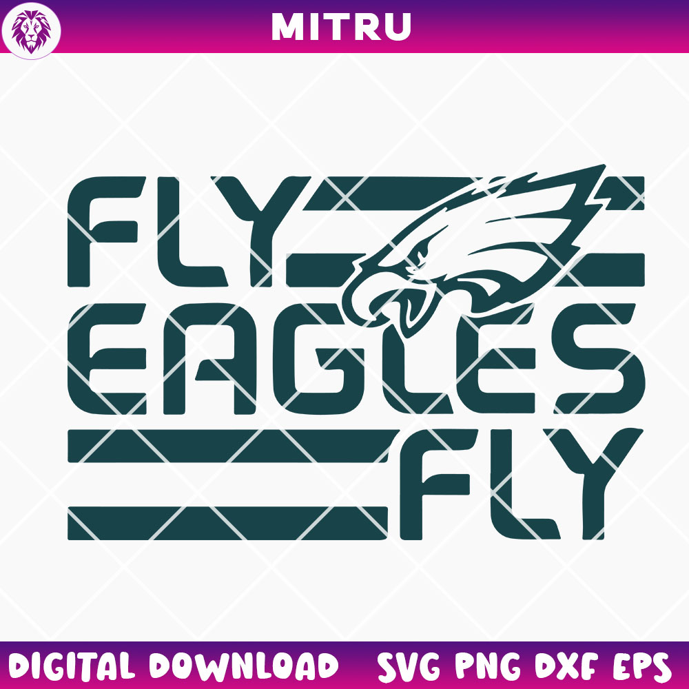 Fly Eagles Fly SVG PNG, Philly Eagles Slogan SVG For Shirt