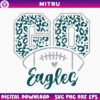 Go Eagles Football Leopard SVG PNG, Philadelphia Eagles Cheerleaders SVG Designs