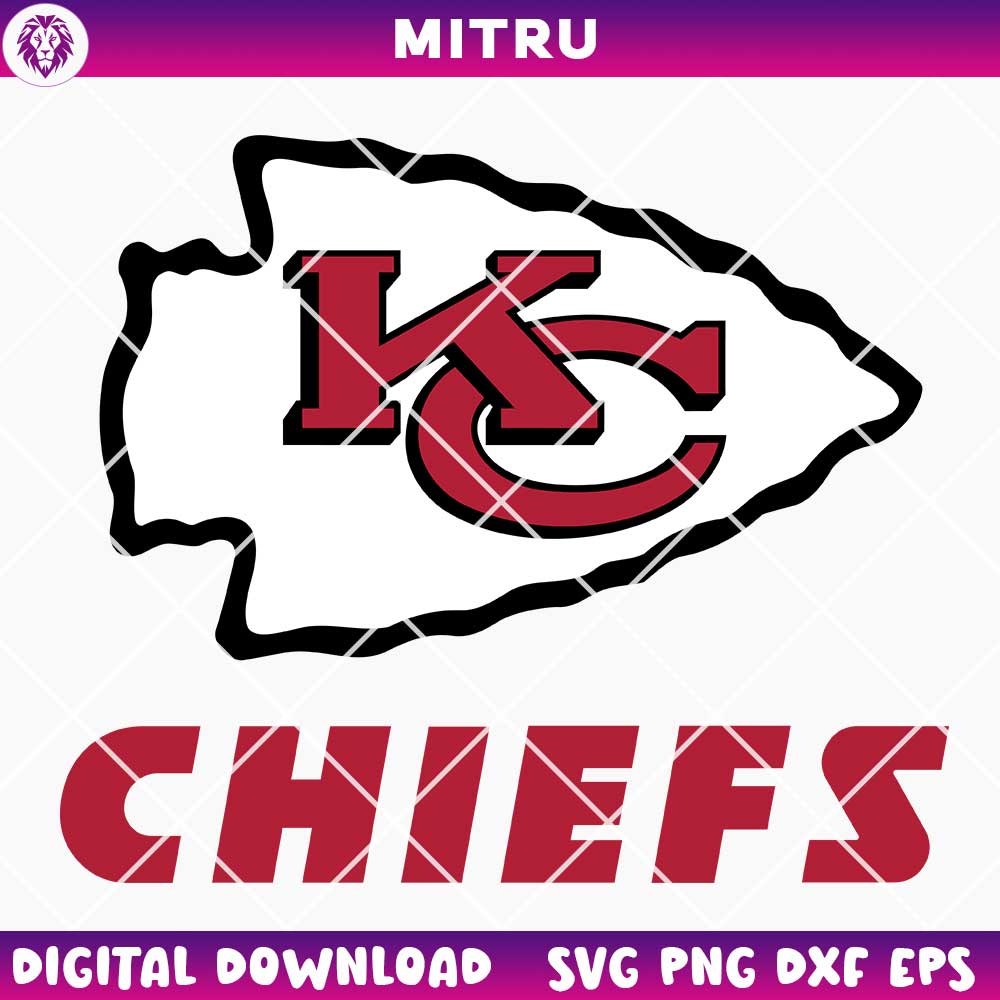 Kansas City Chiefs Logo SVG PNG, Chiefs Football SVG Cut Files