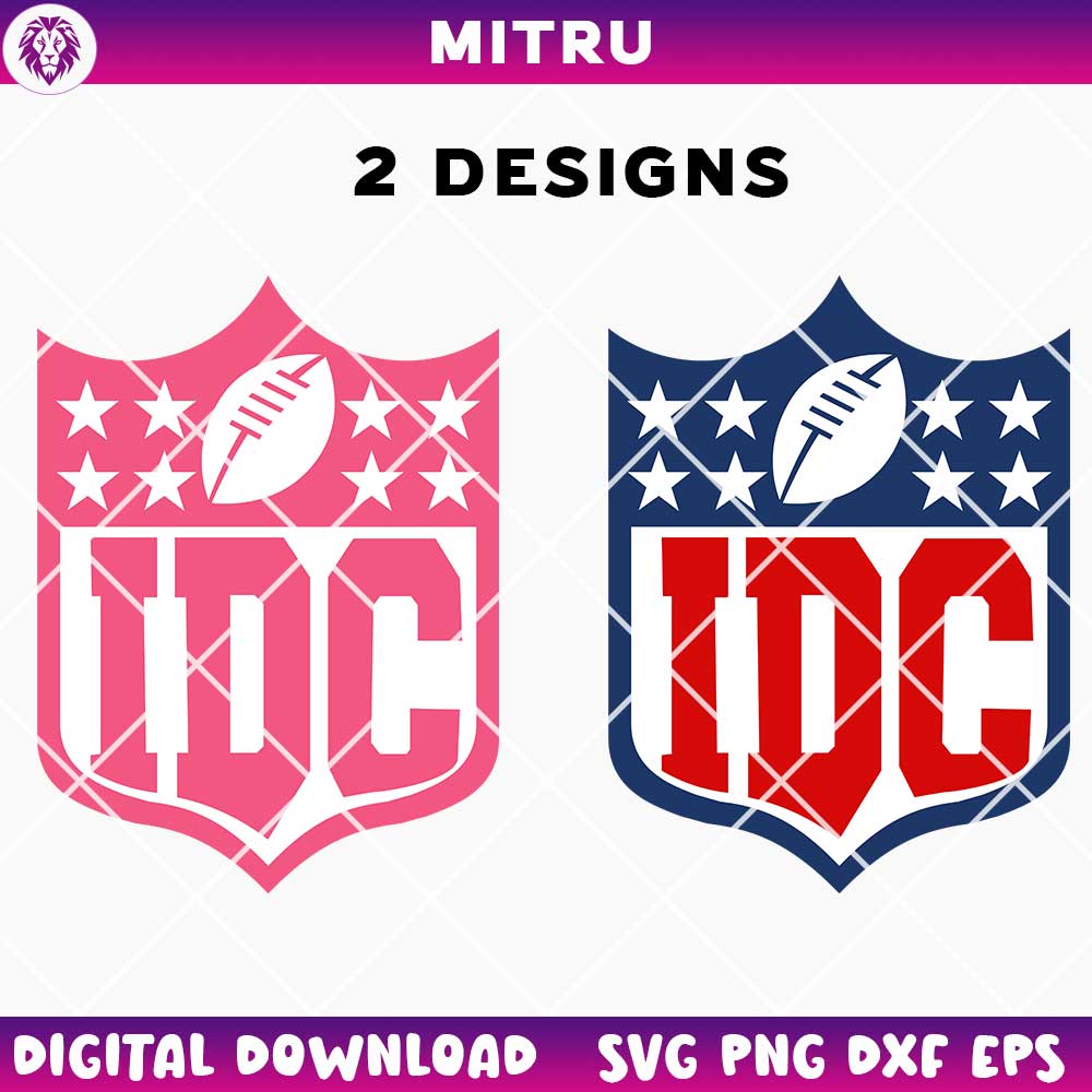 NFL Logo IDC SVG PNG, Funny American Football League SVG For Cricut