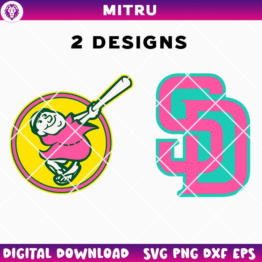 San Diego Padres Logo SVG PNG, Padres Baseball Team SVG Cricut Files