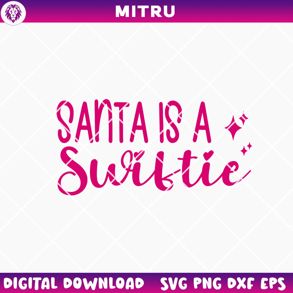 Santa Is A Swiftie SVG PNG, Funny Swiftie Christmas SVG