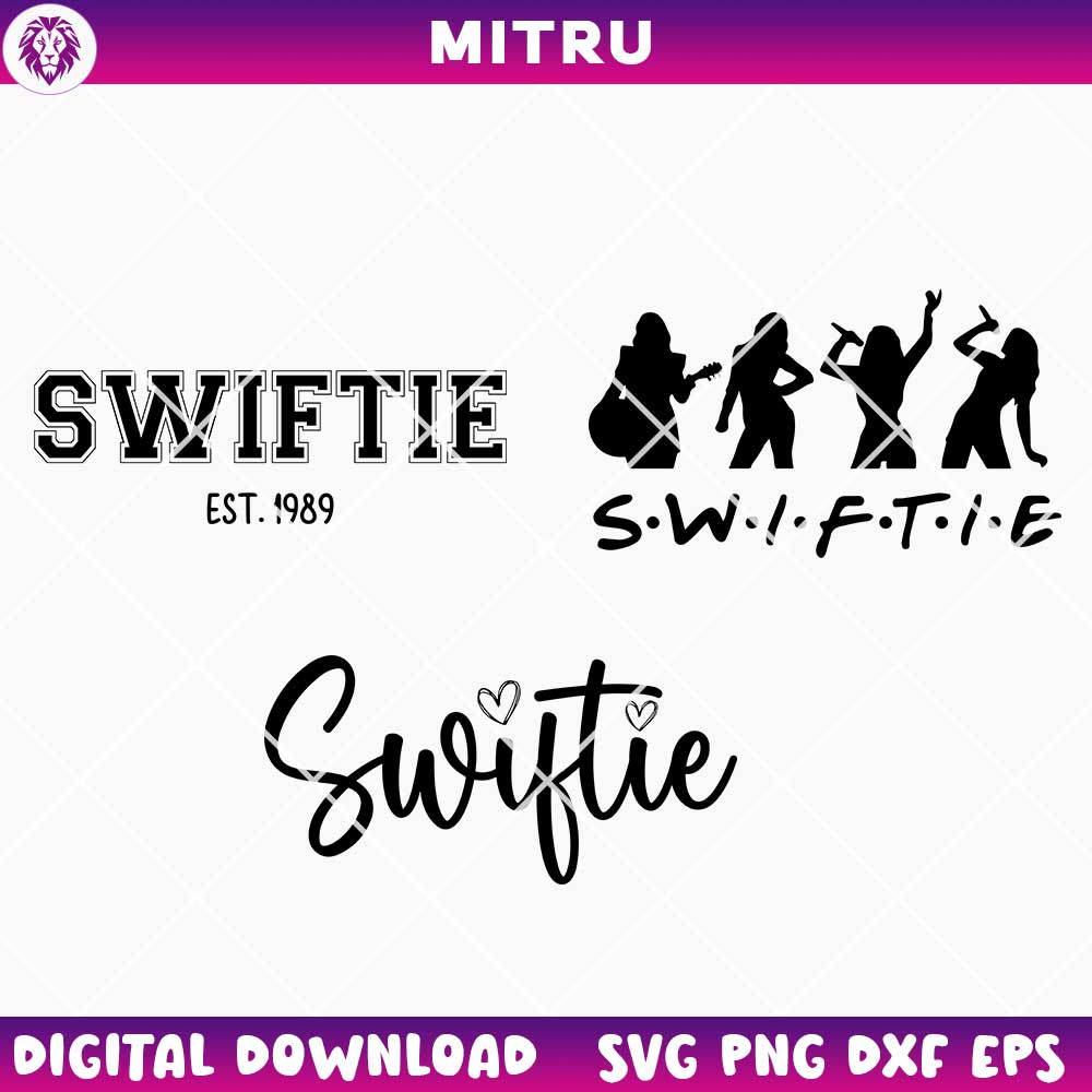 Swiftie SVG PNG, Taylor Est 1989 SVG, Swifties Friends SVG