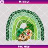 Chip And Dale Shamrock Rainbow PNG, Chip n Dale Saint Patrick PNG