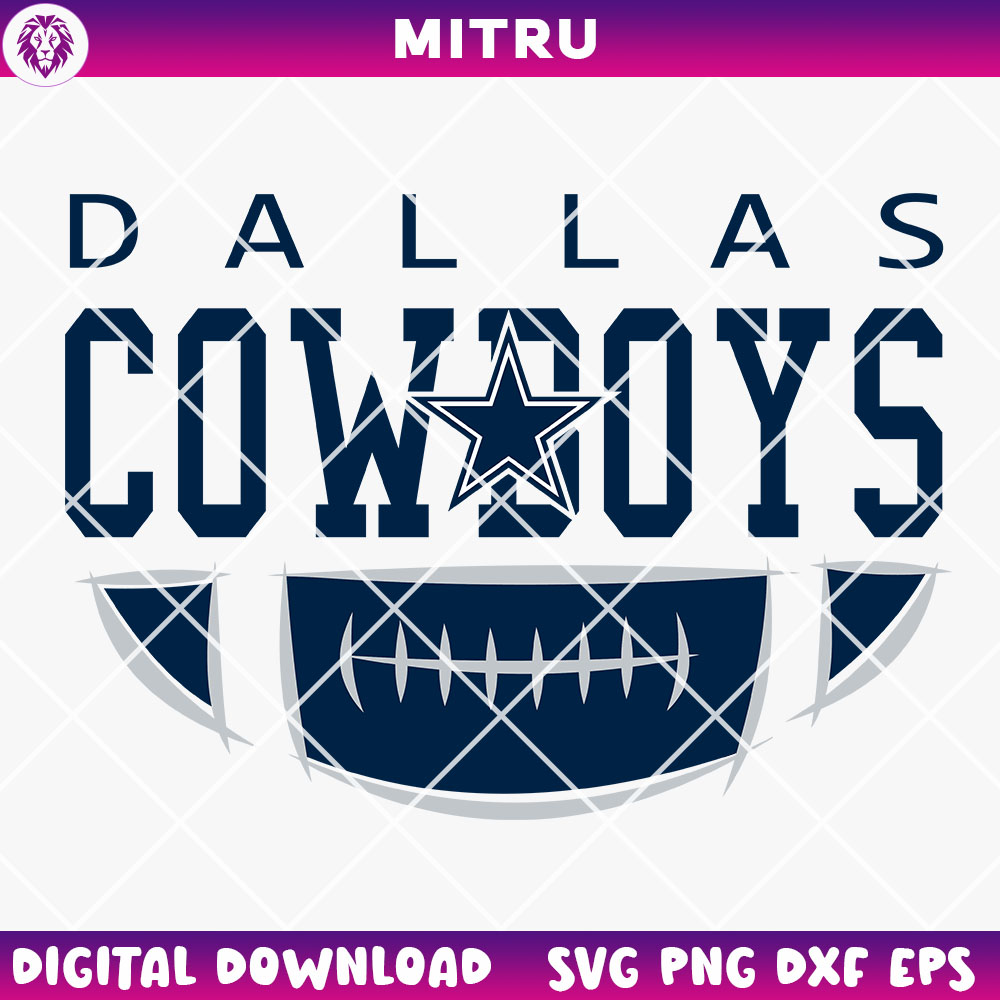 Dallas Cowboys Football SVG PNG, Cowboys SVG Clipart