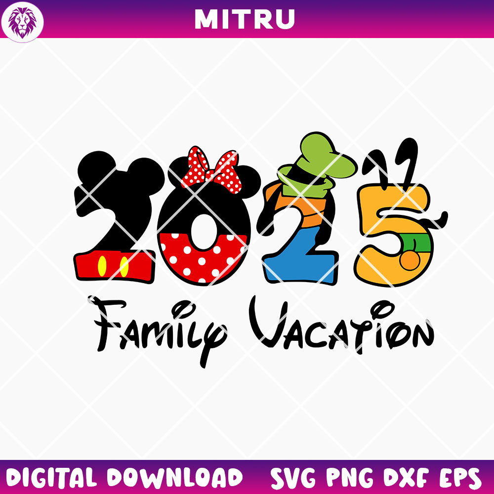 Family Vacation 2025 SVG PNG, Disney SVG, Family Trip SVG