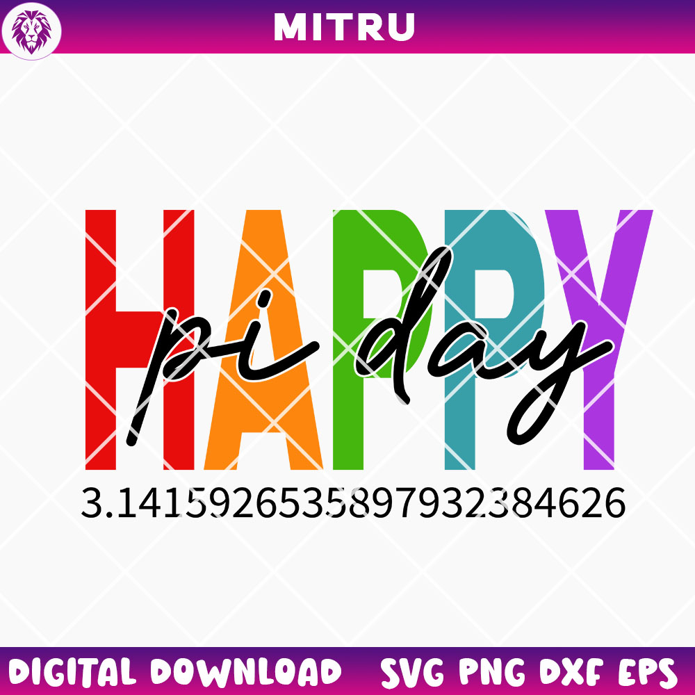 Happy Pi Day SVG PNG, 3.14 Number SVG, Funny Math Day SVG