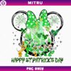 Happy St Patricks Day Minnie Ears PNG Digital Download