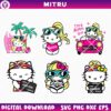 Hello Kitty Barbie SVG PNG Bundle, Pink Baby Girl SVG, Cute Kitty SVG