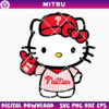 Hello Kitty Philadelphia Phillies SVG PNG, Kitty White Phillies Baseball SVG Files