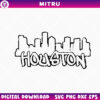 Houston Skyline Graffiti SVG PNG, Houston City SVG Cricut Image