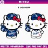 LA Dodgers Hello Kitty SVG PNG, Cute MLB Dodgers Team SVG