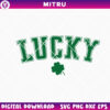 Retro Lucky SVG PNG, St Patricks Day SVG, Shamrock Leaf SVG