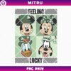 Mickey Friends Feeling Lucky PNG, Retro Lucky Day PNG, Disney Irish St Patrick's PNG