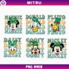 Mickey Friends St Patricks Day Retro PNG Bundle, Daisy Donald Irish Day PNG