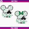 Mouse Head Disneyland Castle PNG, Disney Family St Patricks Day PNG