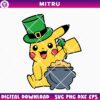 Pikachu Saint Patrick Hat SVG PNG, Pokemon Leprechaun SVG