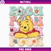Retro Pooh PNG, Pooh Bear Easter Bunny PNG