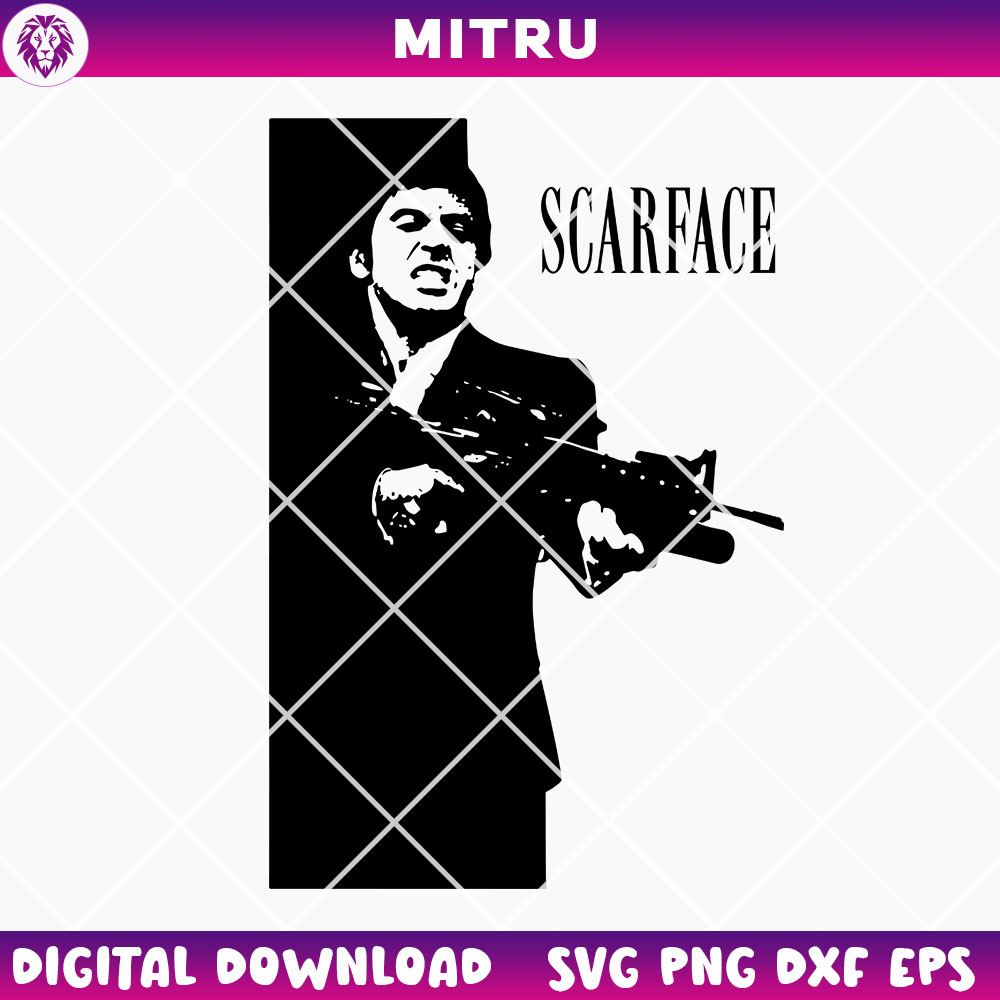 Scarface SVG PNG, Tony Montana SVG, Classic Movie SVG