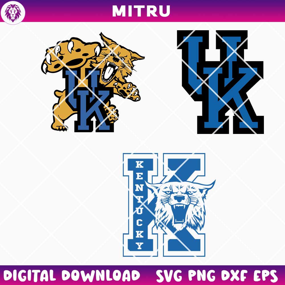 Kentucky Wildcats Logo SVG PNG Bundle, UK Basketball SVG